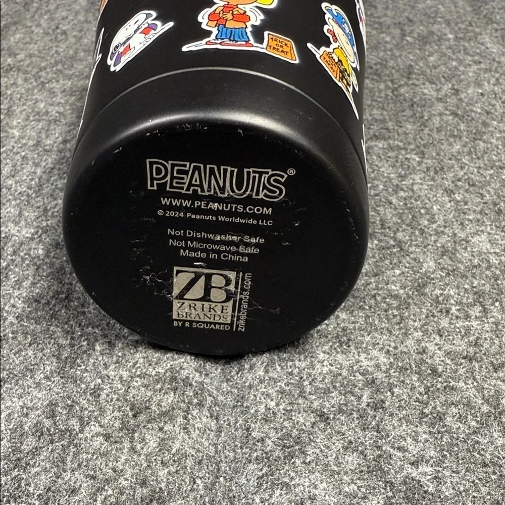 Peanuts Black Tumbler with Characters
